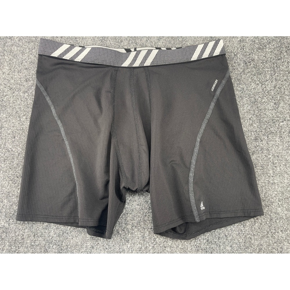 Adidas Aeroready Performance Boxer Briefs Mens Large Black Mesh Underwear